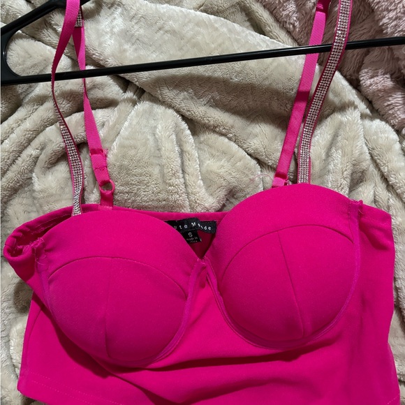 Magic Other - Magic Pink Molded Cup Bra with Adjustable Straps